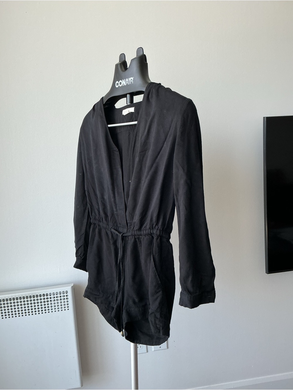 Women’s Black Drawstring Waist Jumpsuit